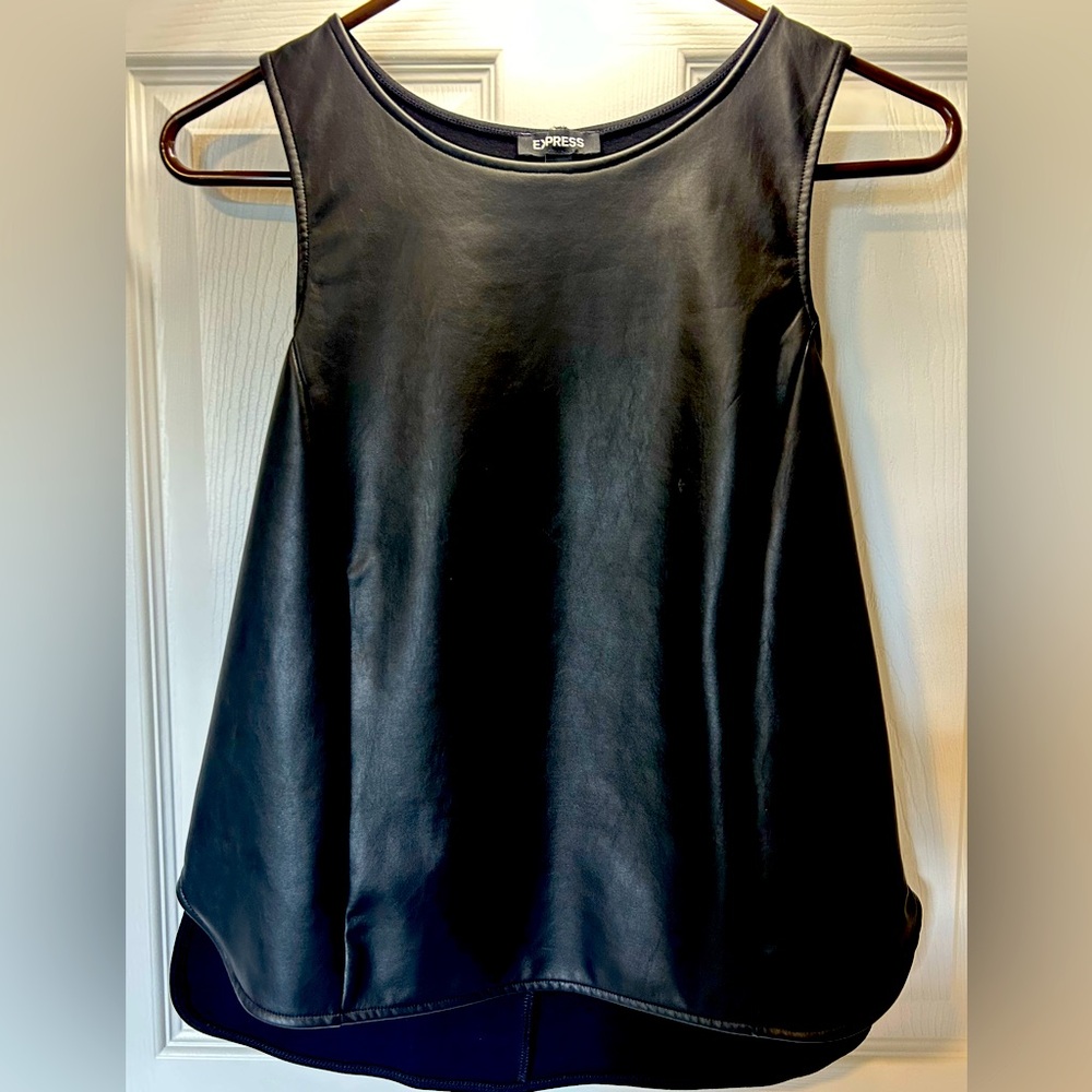 Express Faux Leather Tank